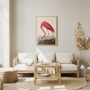 Tableau d’Oiseau Flamant – Charme et Couleurs Vives