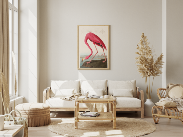 Tableau d’Oiseau Flamant – Charme et Couleurs Vives
