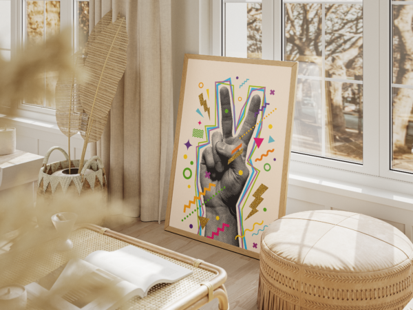Tableau d’Art Fingers Up – Attitude et Style – Image 2