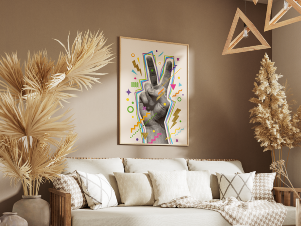 Tableau d’Art Fingers Up – Attitude et Style – Image 3