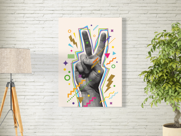 Tableau d’Art Fingers Up – Attitude et Style – Image 4