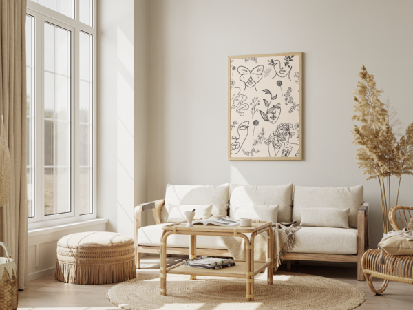 Tableau d’Art Jolie Femme – Portrait Chic et Raffiné – Image 4