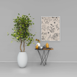 Tableau d’Art Jolie Femme – Portrait Chic et Raffiné