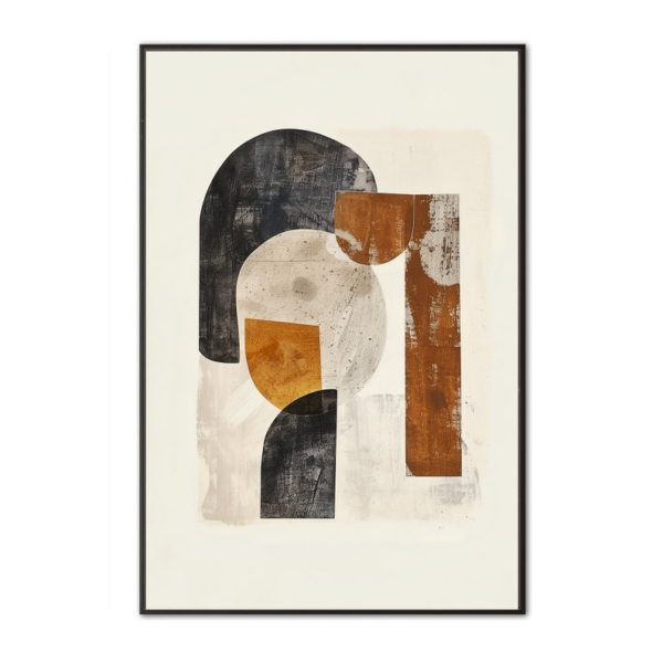 2 Pièces d'oeuvres d'art abstraites contemporaines – Image 4