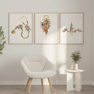 3 Tableaux d'Art d'Infirmière