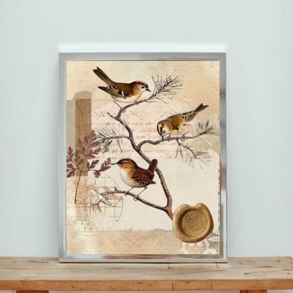 Tableau d'art esthétique d'oiseaux – Image 3