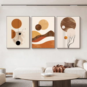 3 Tableaux d’Art Boho Abstract