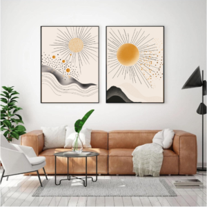 2 Tableaux d’Art Natural Vue Boho