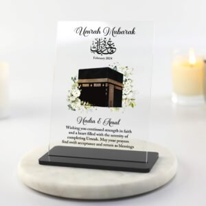 Omra-Hajj Mubarak, Cadeau Personnalisé