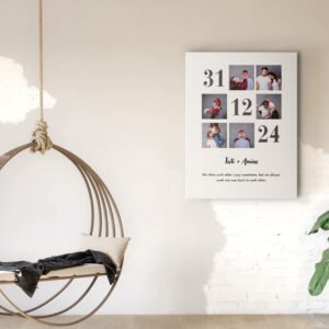 Tableau Personnalisé – Collage des Photos "Jour Spécial"