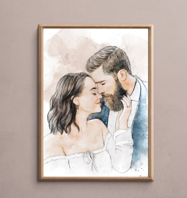 Portrait de couple personnalisé – Image 2