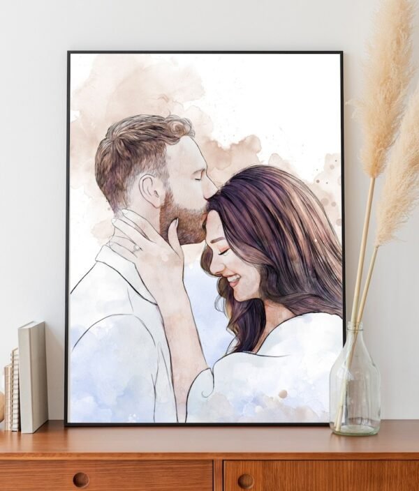 Portrait de couple personnalisé