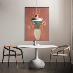Tableau d'Art d'un Vase des Fleurs