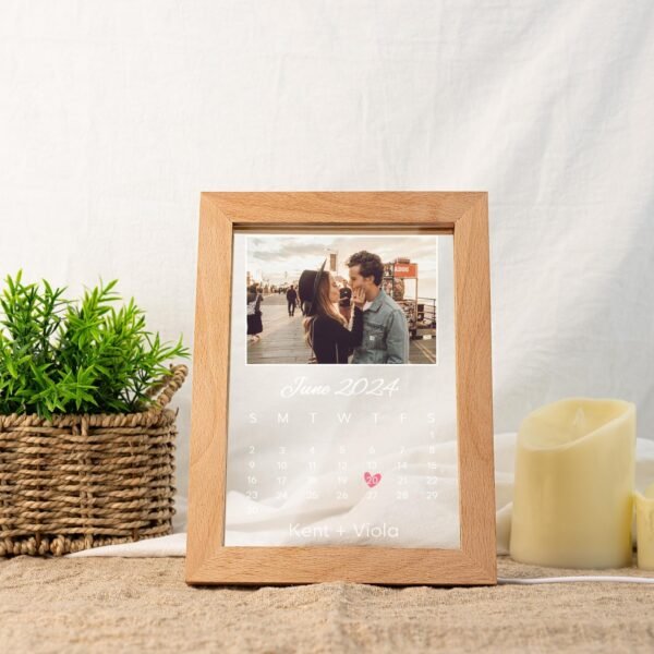 Plaque Personnalisée pour Couples avec Cadre – Souvenir d’Amour – Image 6