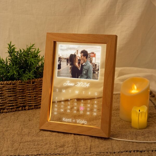 Plaque Personnalisée pour Couples avec Cadre – Souvenir d’Amour – Image 5