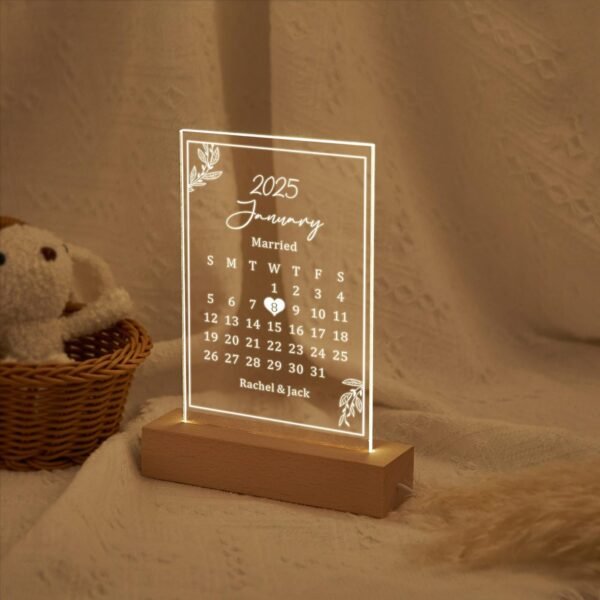Plaque Personnalisée avec Date Spéciale – Souvenir Inoubliable – Image 5