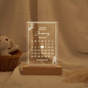 Plaque Personnalisée avec Date Spéciale – Souvenir Inoubliable