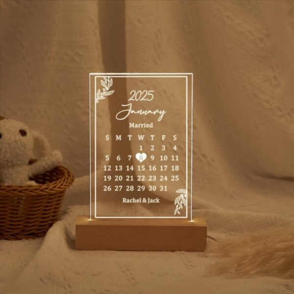 Plaque Personnalisée avec Date Spéciale – Souvenir Inoubliable