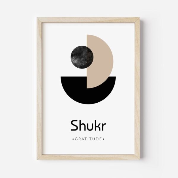 3 Tableaux abstrait d'art islamique: Sabr, Shukr et Tawakkul – Image 6