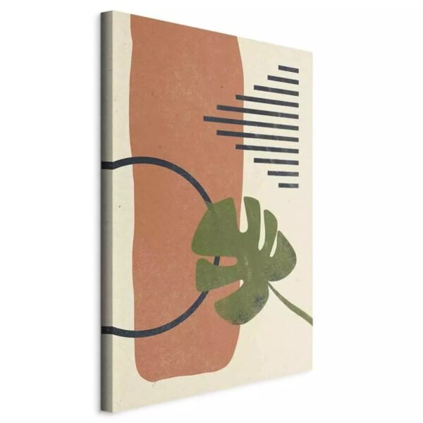 Tableau Feuille de Monstera - une plante et des formes géométriques – Image 4