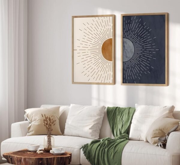 2 Tableaux d’Art Brume d’Horizon – Image 3