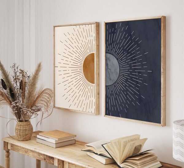 2 Tableaux d’Art Brume d’Horizon – Image 2