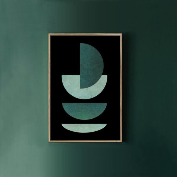 Tableau des Fleurs en Silence Green