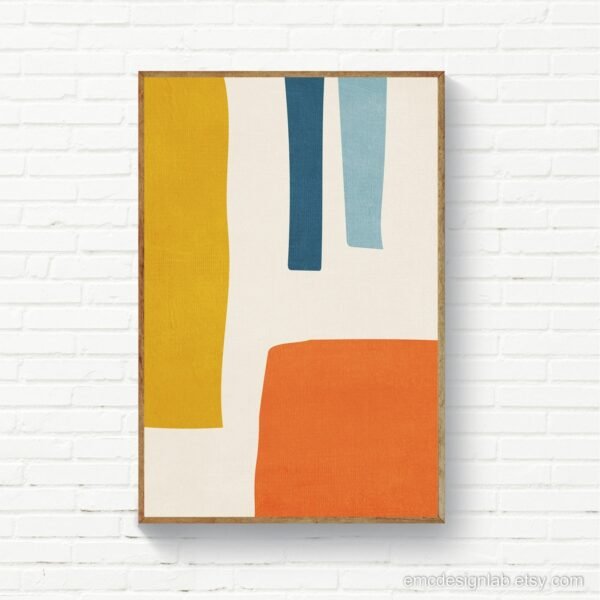 3 Tableaux abstraits en harmonie terreuse – Image 8