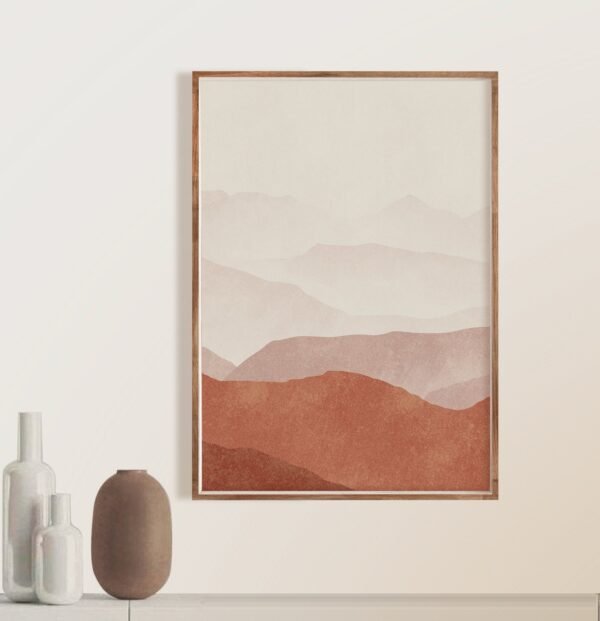 2 Tableaux de Style Japandi – Texture Subtile sur Toile Claire – Image 4