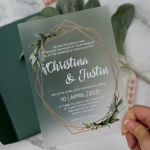 15 x Invitations de Mariage Personnalisées